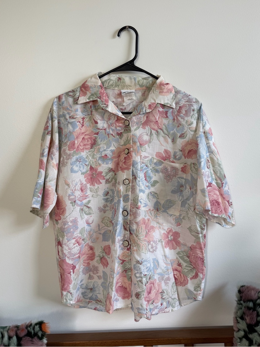 VINTAGE TOUCHÉ L.A. FLORAL BUTTON DOWN TOP